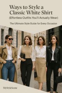 Ways to Style a Classic White Shirt.