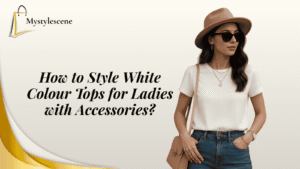 White Colour Tops for Ladies styled with accessories