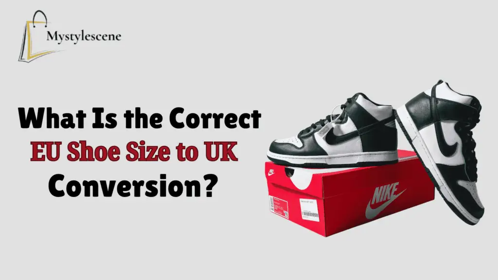 What is the correct EU shoe size to UK conversion chart for sneakers