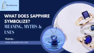 Blue sapphire gemstone representing meaning, myths, and uses in jewelry and healing